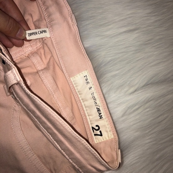 rag & bone Women's Jeans in Light Pink - Picture 3 of 10